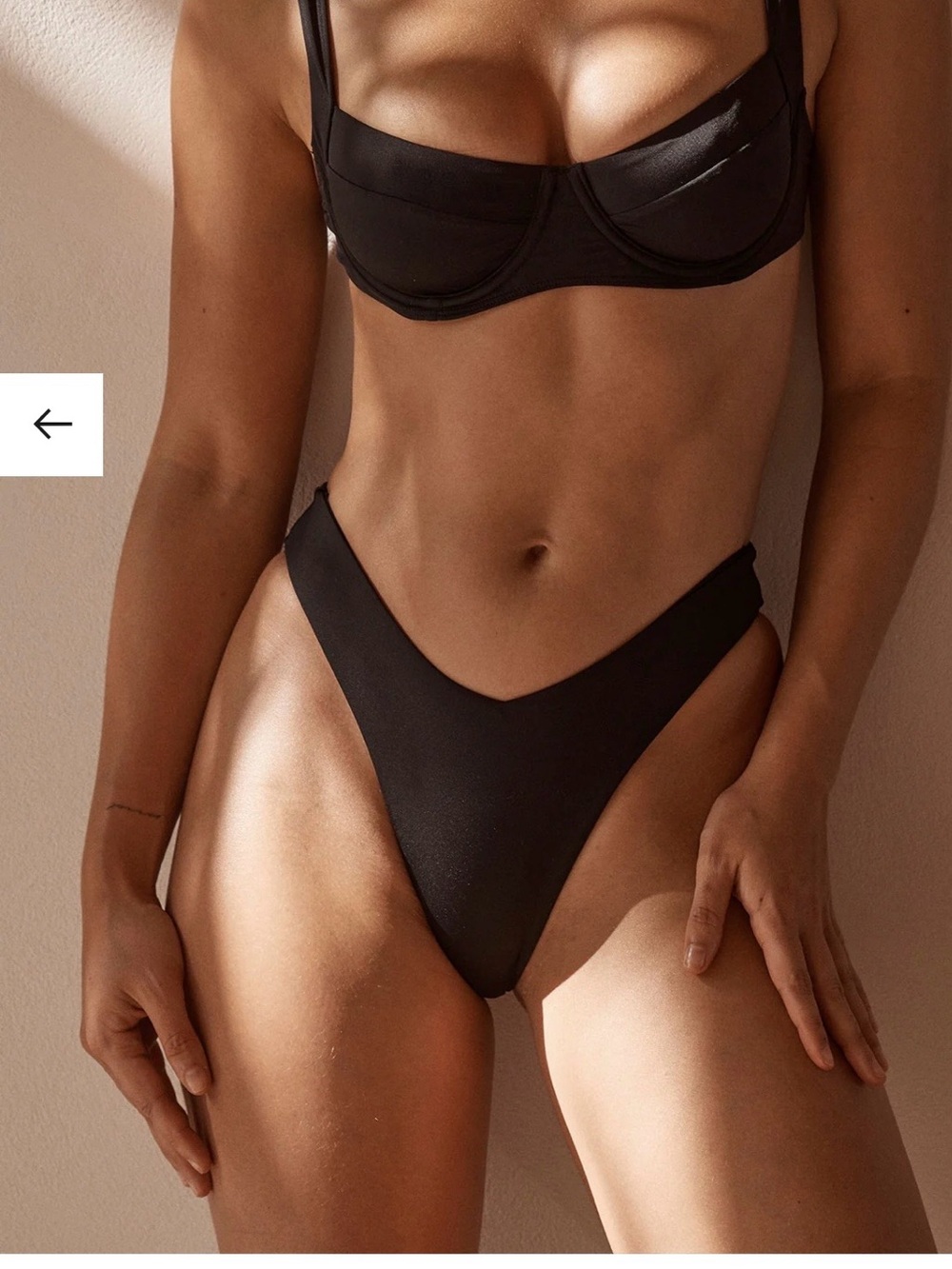 Monday Swimwear St. Lucia Black  Bikini Bottom